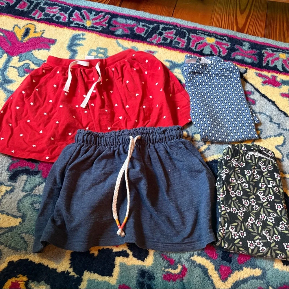 Gymboree Carter’s Girls skirts leggings crop 4T bundle lot summer skort set